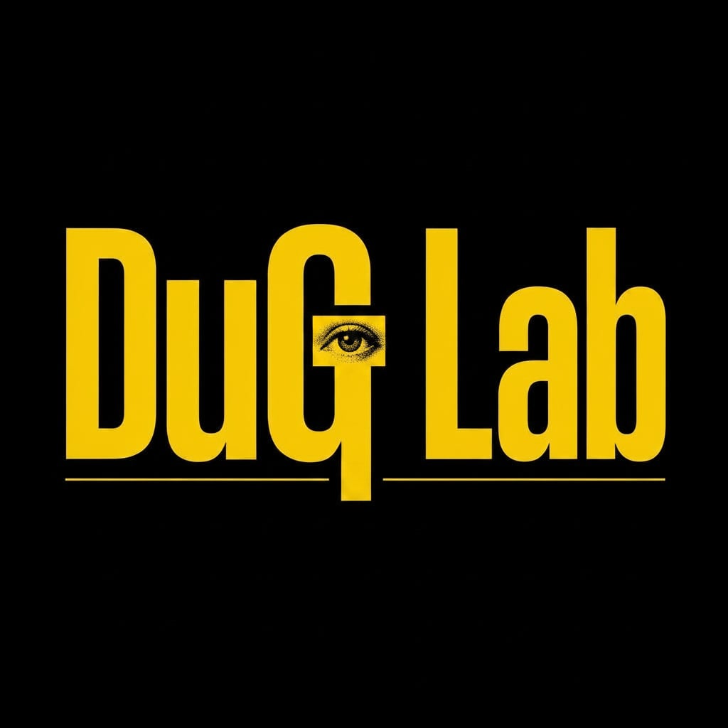 Wordmark DuG Lab — olho embutido na letra G
